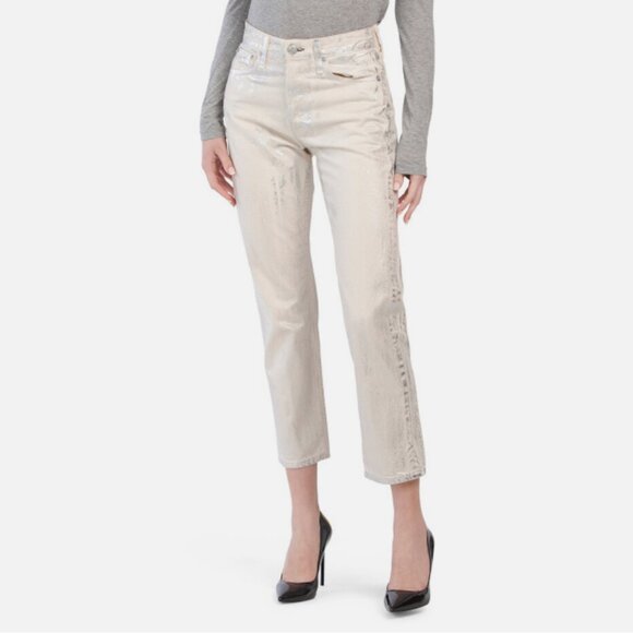 Rag & Bone Maya High Rise Ankle Slim Jeans in Moonshine - Picture 6 of 9